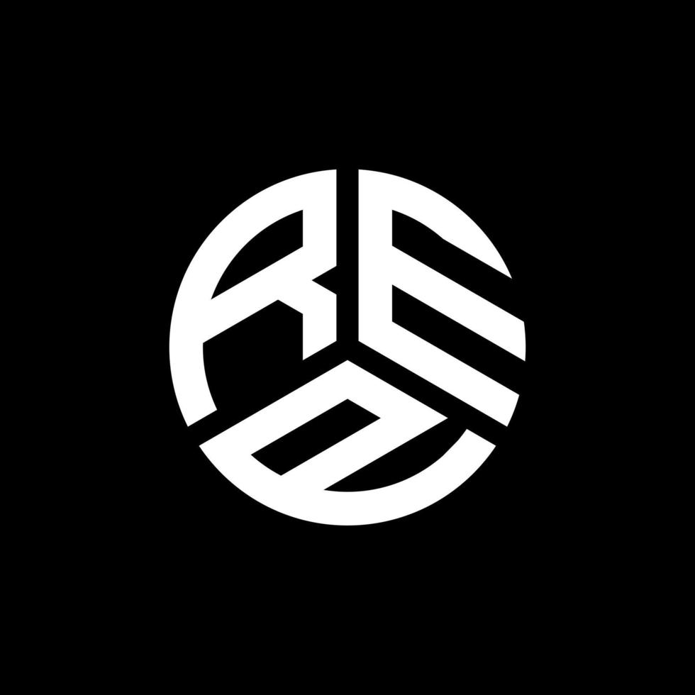 Ren-Brief-Logo-Design auf schwarzem Hintergrund. Ren kreatives Initialen-Buchstaben-Logo-Konzept. ren Briefgestaltung. vektor