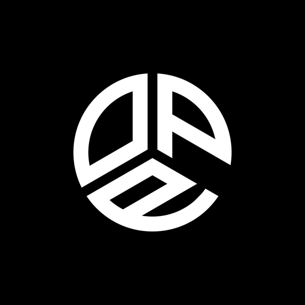 opp-Buchstaben-Logo-Design auf schwarzem Hintergrund. opp kreative Initialen schreiben Logo-Konzept. opp Briefgestaltung. vektor