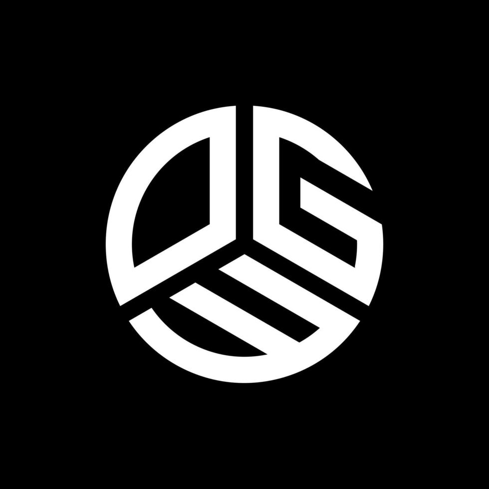ogw-Buchstaben-Logo-Design auf schwarzem Hintergrund. ogw kreative Initialen schreiben Logo-Konzept. ogw Briefgestaltung. vektor
