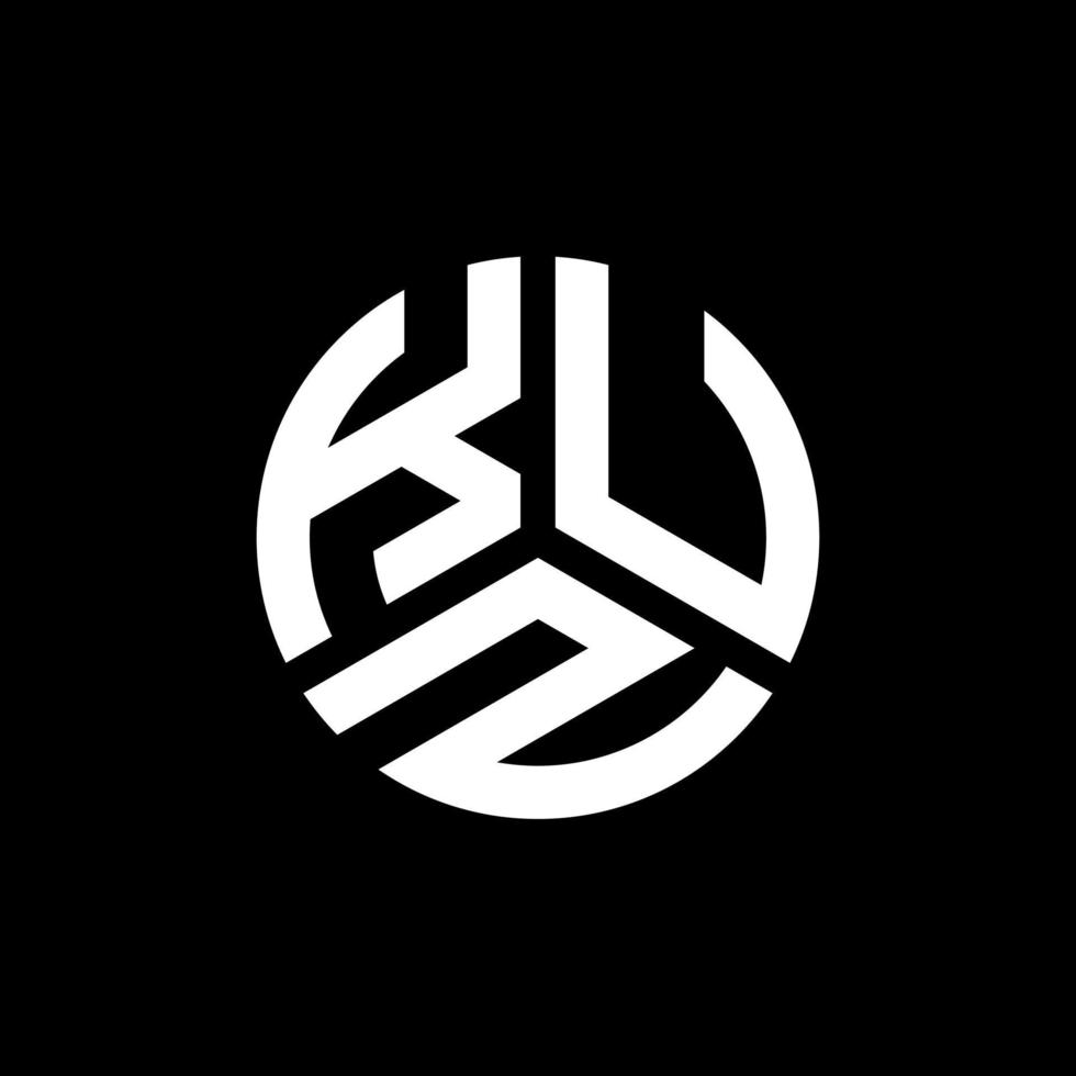 printkuz-Buchstaben-Logo-Design auf schwarzem Hintergrund. kuz kreative Initialen schreiben Logo-Konzept. kuz Briefgestaltung. vektor