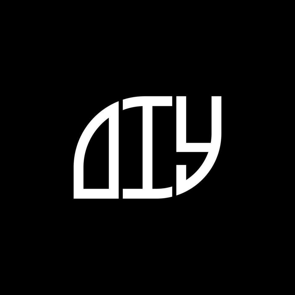 oiy-Buchstaben-Logo-Design auf schwarzem Hintergrund. oiy kreative Initialen schreiben Logo-Konzept. Fettes Briefdesign. vektor