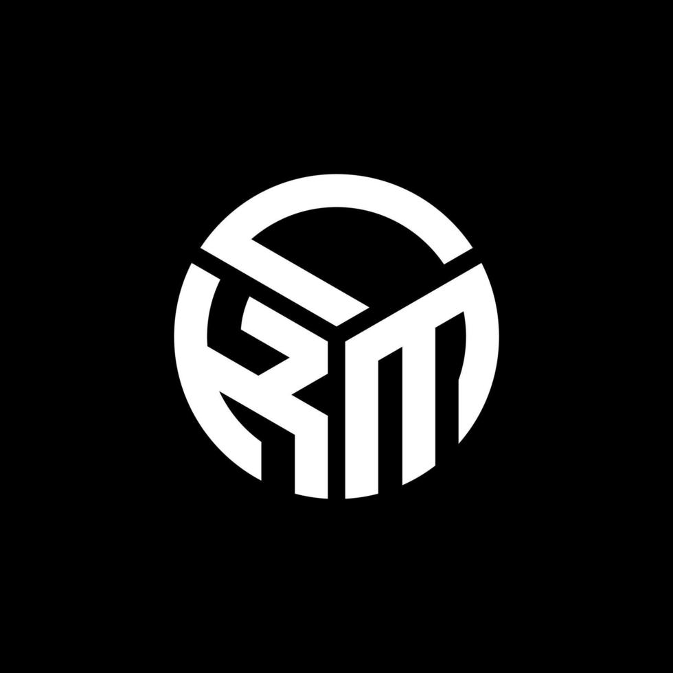 lkm-Brief-Logo-Design auf schwarzem Hintergrund. lkm kreatives Initialen-Buchstaben-Logo-Konzept. lkm Briefgestaltung. vektor