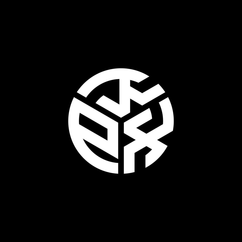 kpx brev logotyp design på svart bakgrund. kpx kreativa initialer bokstavslogotyp koncept. kpx bokstavsdesign. vektor
