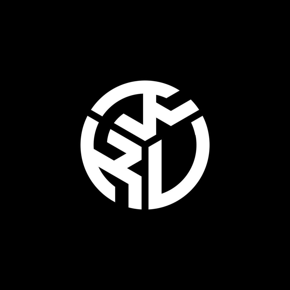 kkv-Buchstaben-Logo-Design auf schwarzem Hintergrund. kv kreatives Initialen-Brief-Logo-Konzept. kkv Briefgestaltung. vektor