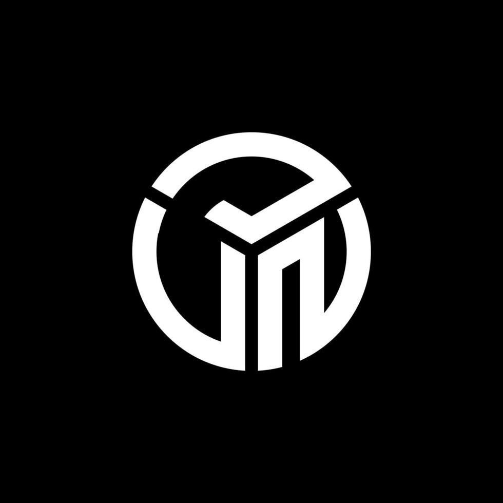 jvn brev logotyp design på svart bakgrund. jvn kreativa initialer bokstavslogotyp koncept. jvn bokstavsdesign. vektor