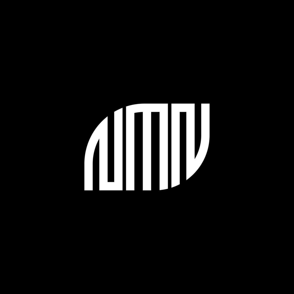 nmn-Buchstaben-Logo-Design auf schwarzem Hintergrund. nmn kreatives Initialen-Buchstaben-Logo-Konzept. nmn Briefgestaltung. vektor