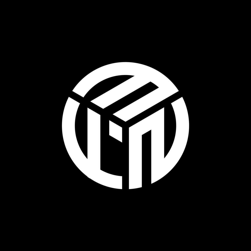 Mfn brev logotyp design på svart bakgrund. mfn kreativa initialer brev logotyp koncept. mfn bokstavsdesign. vektor