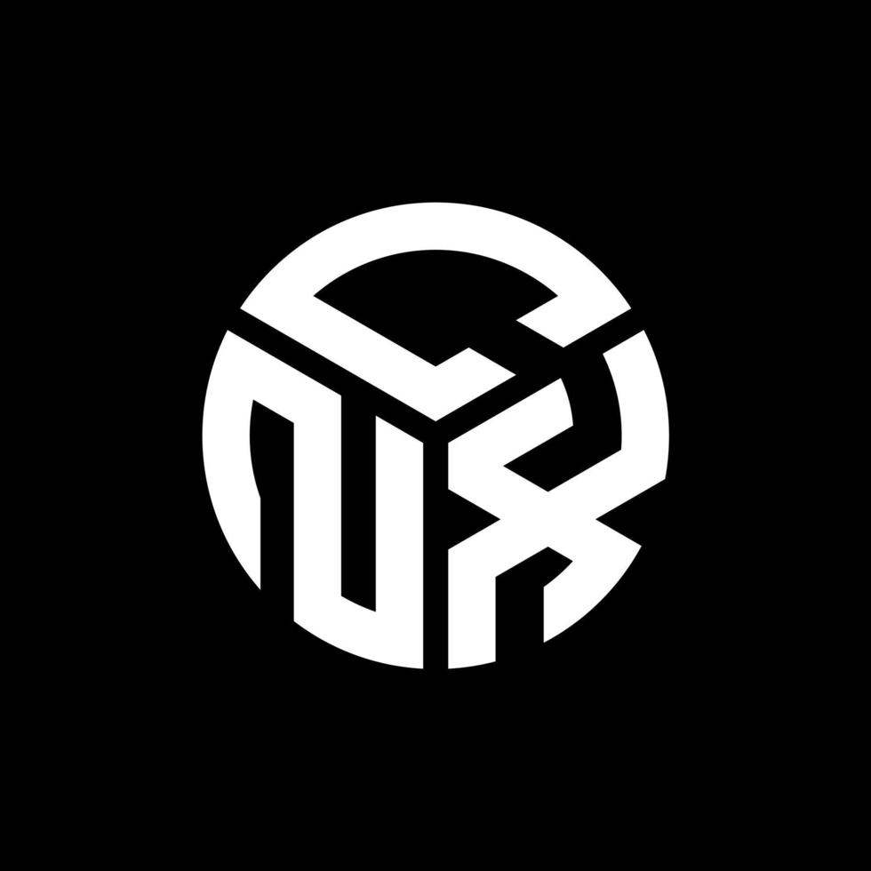 cnx brev logotyp design på svart bakgrund. cnx kreativa initialer brev logotyp koncept. cnx bokstavsdesign. vektor