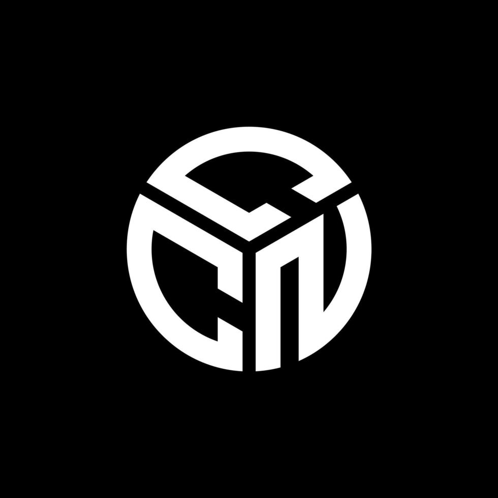ccn-Brief-Logo-Design auf schwarzem Hintergrund. ccn kreative Initialen schreiben Logo-Konzept. ccn Briefgestaltung. vektor