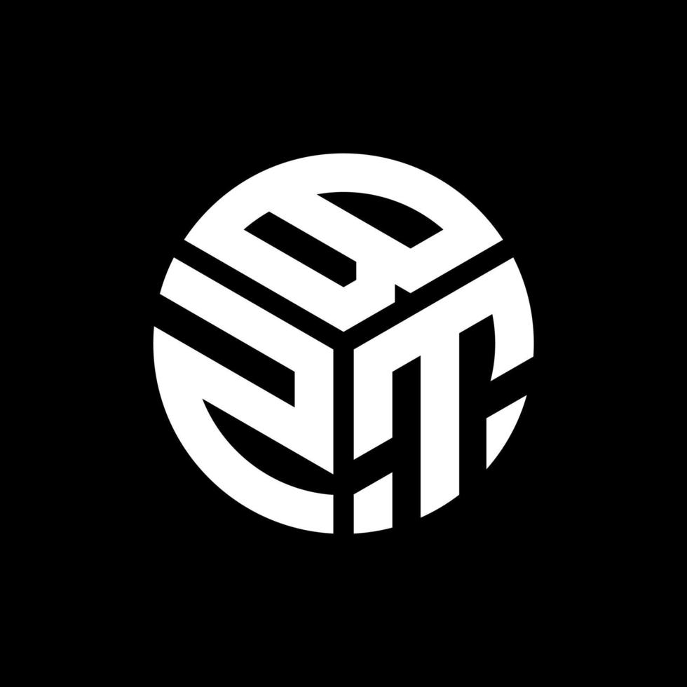 bzt-Buchstaben-Logo-Design auf schwarzem Hintergrund. bzt kreatives Initialen-Brief-Logo-Konzept. bzt Briefgestaltung. vektor