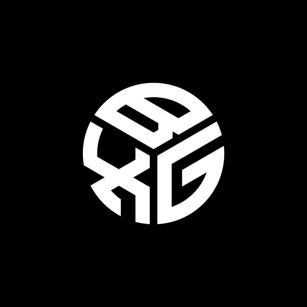 bxg brev logotyp design på svart bakgrund. bxg kreativa initialer brev logotyp koncept. bxg bokstavsdesign. vektor