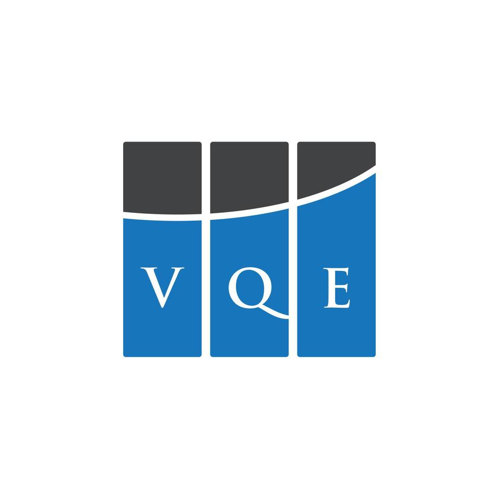 vqe-Brief-Logo-Design auf weißem Hintergrund. vqe kreatives Initialen-Buchstaben-Logo-Konzept. vqe Briefgestaltung. vektor