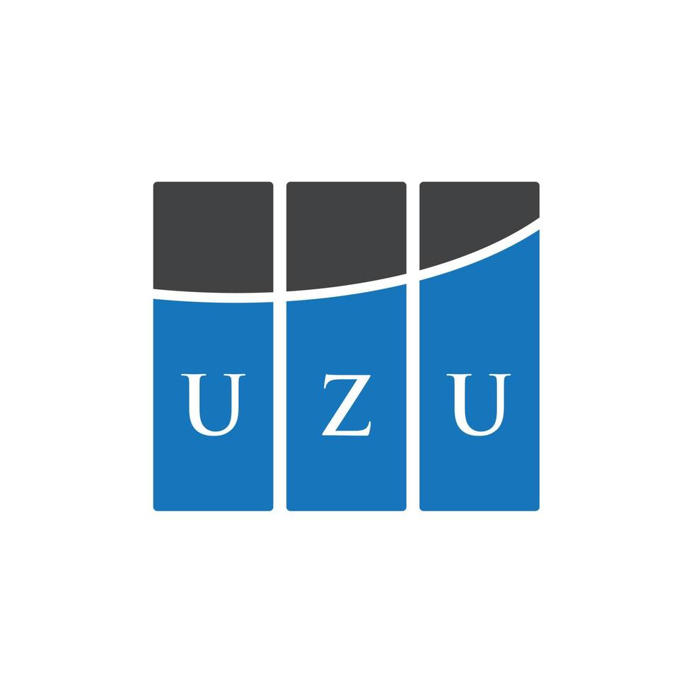 Uzu-Brief-Logo-Design auf weißem Hintergrund. uzu kreatives Initialen-Buchstaben-Logo-Konzept. Uzu-Buchstaben-Design. vektor