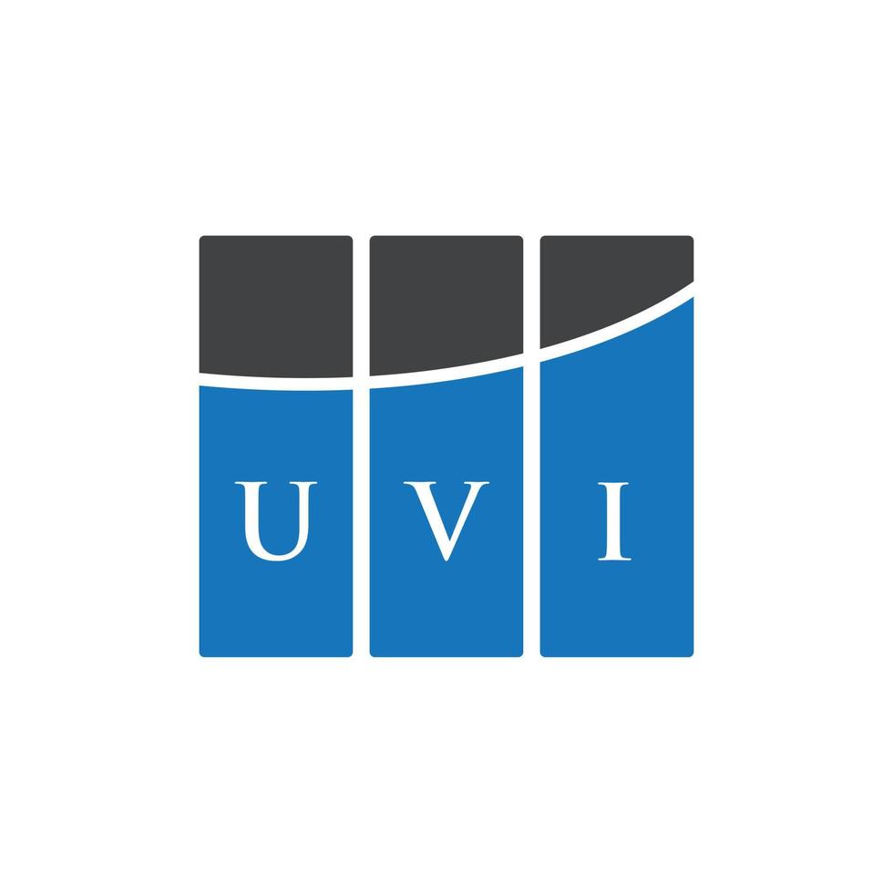 uvi brev logotyp design på vit bakgrund. uvi kreativa initialer bokstavslogotyp koncept. uvi bokstavsdesign. vektor