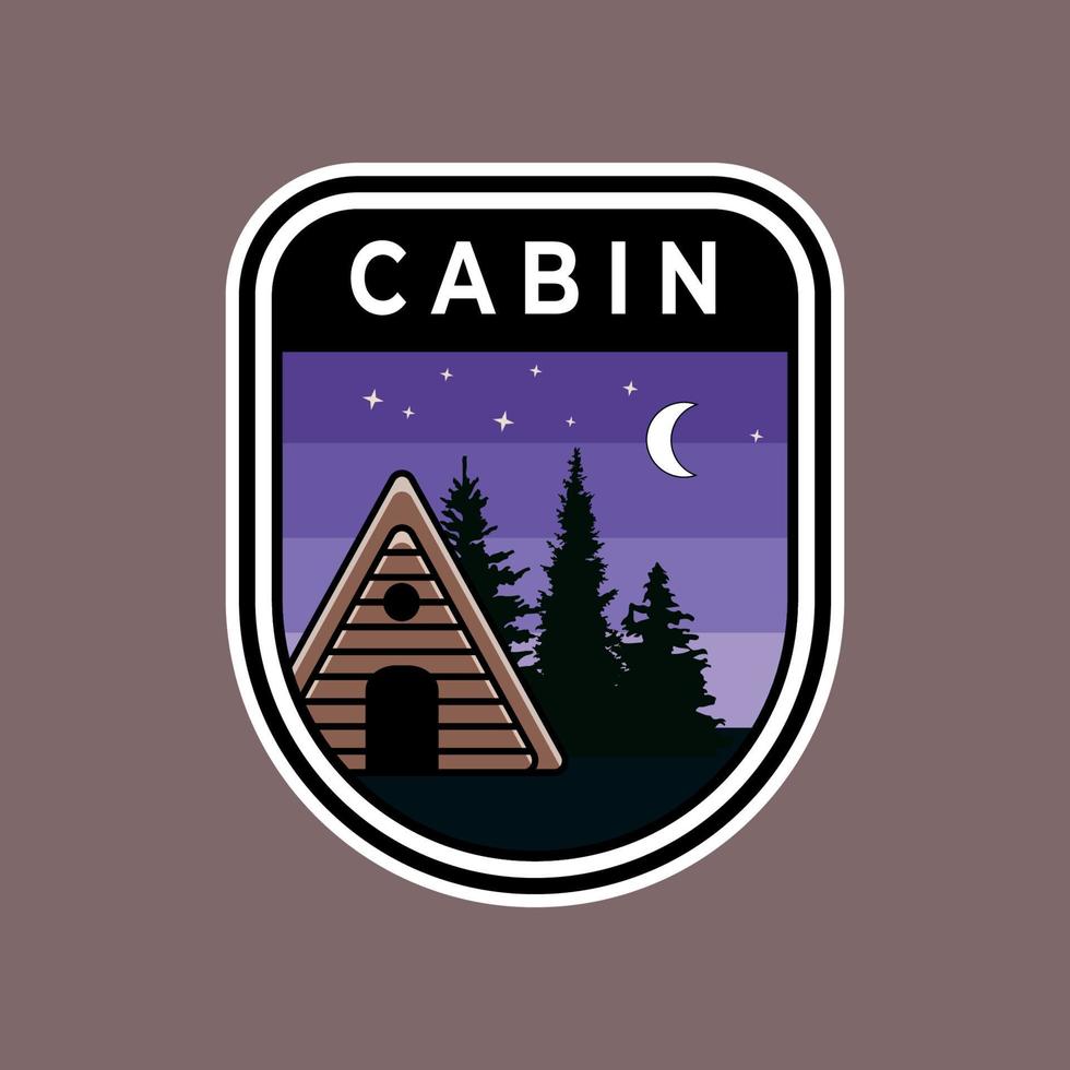 Kabinenemblem-Logo-Vektorillustration vektor