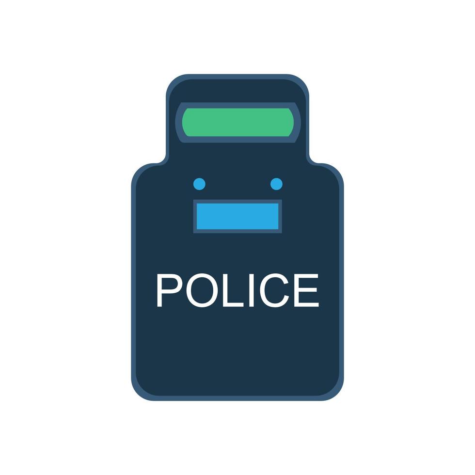 polizei swat schild vektor illustration symbol wache einheitliche sicherheit flach. Schutz kugelsichere Weste Sicherheit