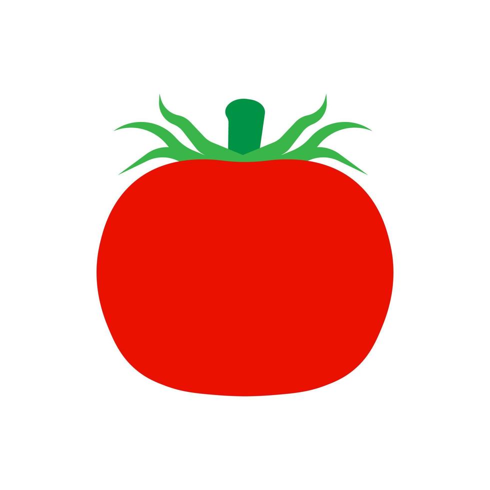 Tomate vegetarischer natürlicher isolierter Erntevektor. sommer essen natur rot gemüse kochen. leckere illustration veganer frischer organischer hintergrund. pflanze symbol cartoon farbe objekt. produkt salat essen vektor