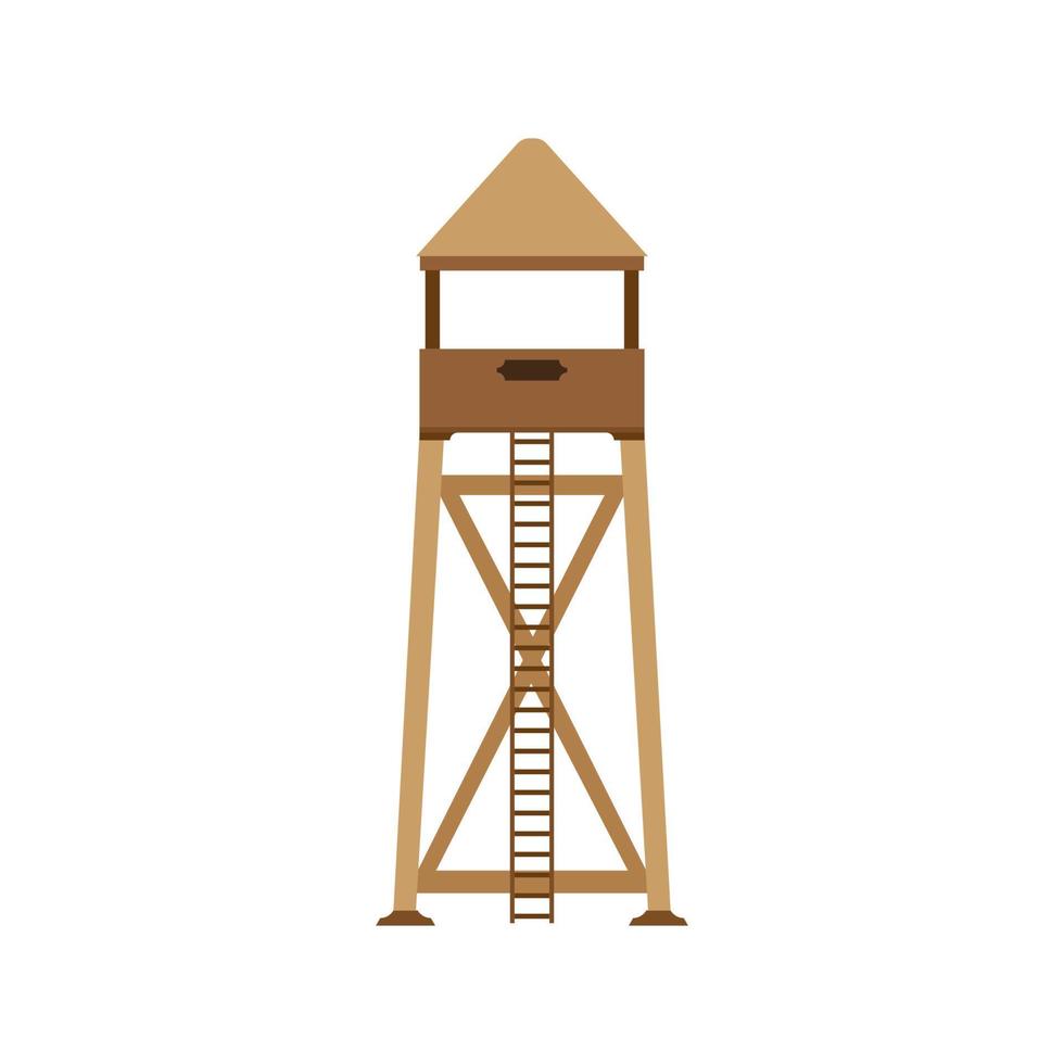 Tower Observation Icon Post Vektor Illustration Hintergrund. rettungsschwimmer design set isoliert meer sommer weiß stehen