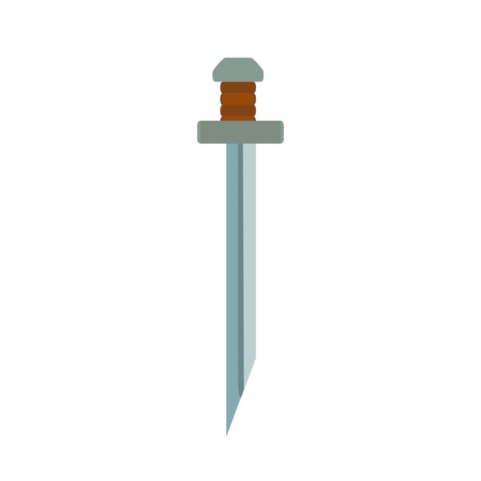 Spiel-Schwert-Vektor-Symbol mittelalterliche Cartoon-Illustration Fantasy-Waffe isoliert Gaming-Ritter vektor