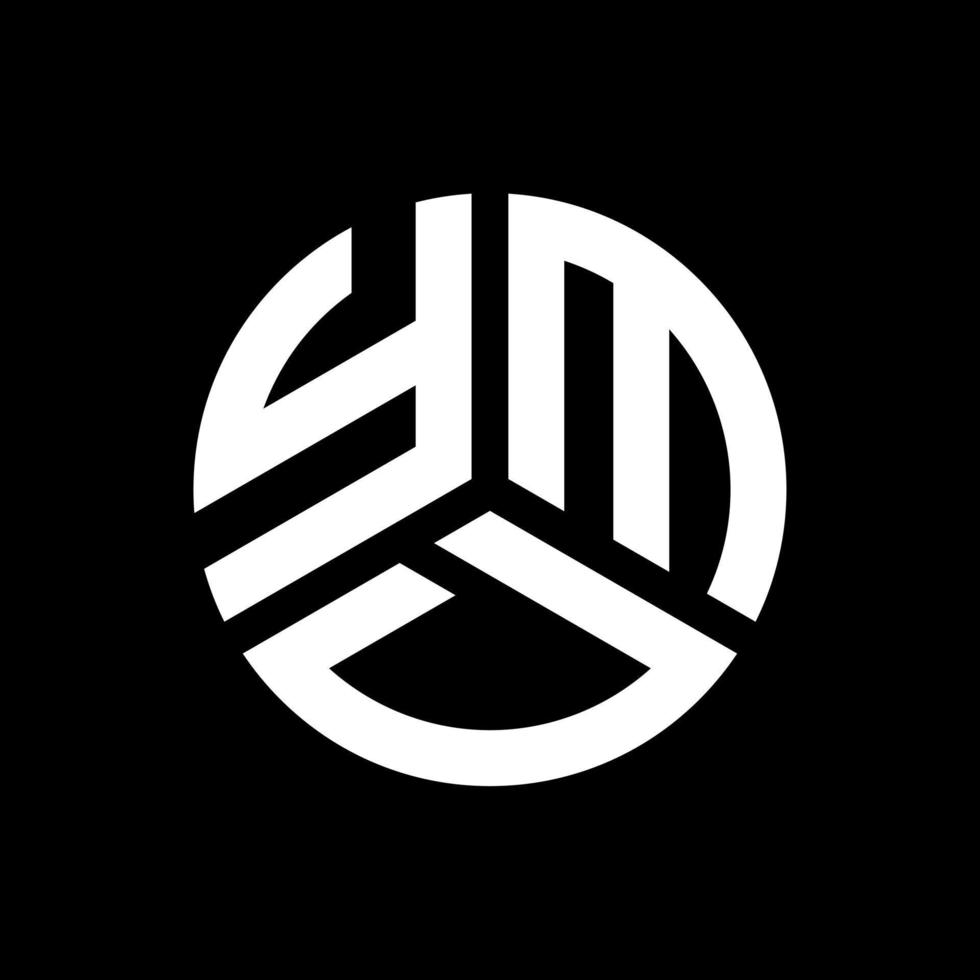 YMD-Brief-Logo-Design auf schwarzem Hintergrund. ymd kreatives Initialen-Buchstaben-Logo-Konzept. ymd Briefgestaltung. vektor