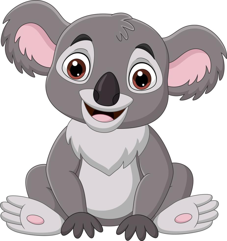 süßes Baby-Koala-Sitzen vektor