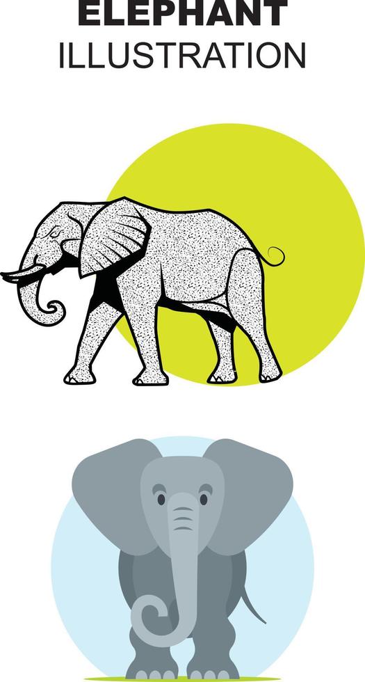 Elefanten-Illustrationsdesign vektor
