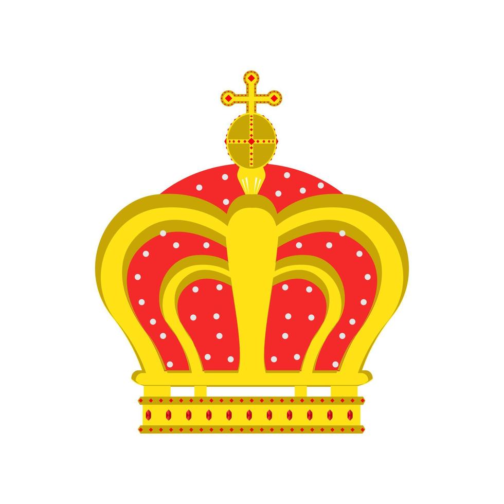 krona vektor kung drottning isolerade ikon kunglig design. symbol illustration lyx princess smycken.