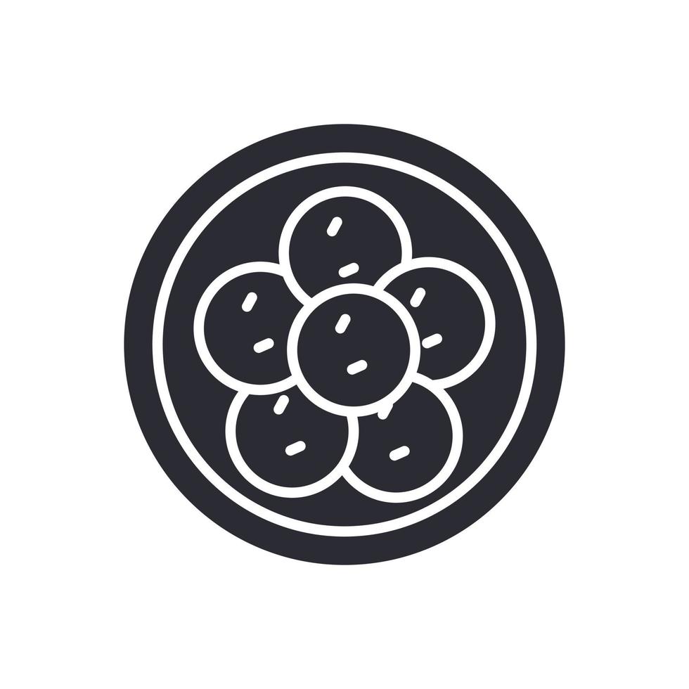 falafel ikon tecken symbol logotyp vektor