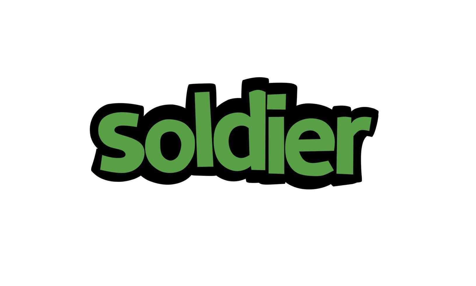 soldat bokstäver vektor design