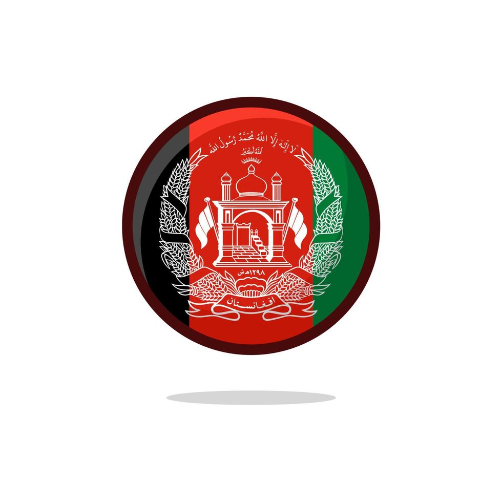 Afghanistan flaggikon vektor