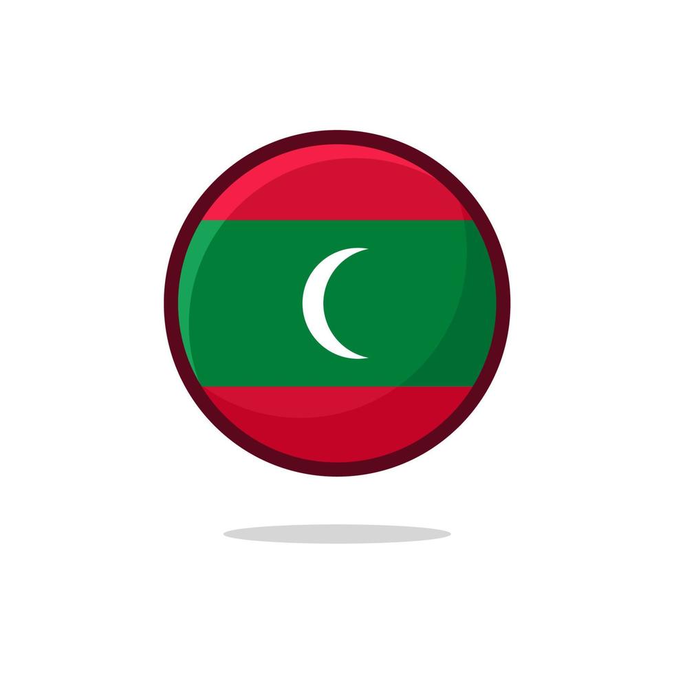 Flaggensymbol der Malediven vektor