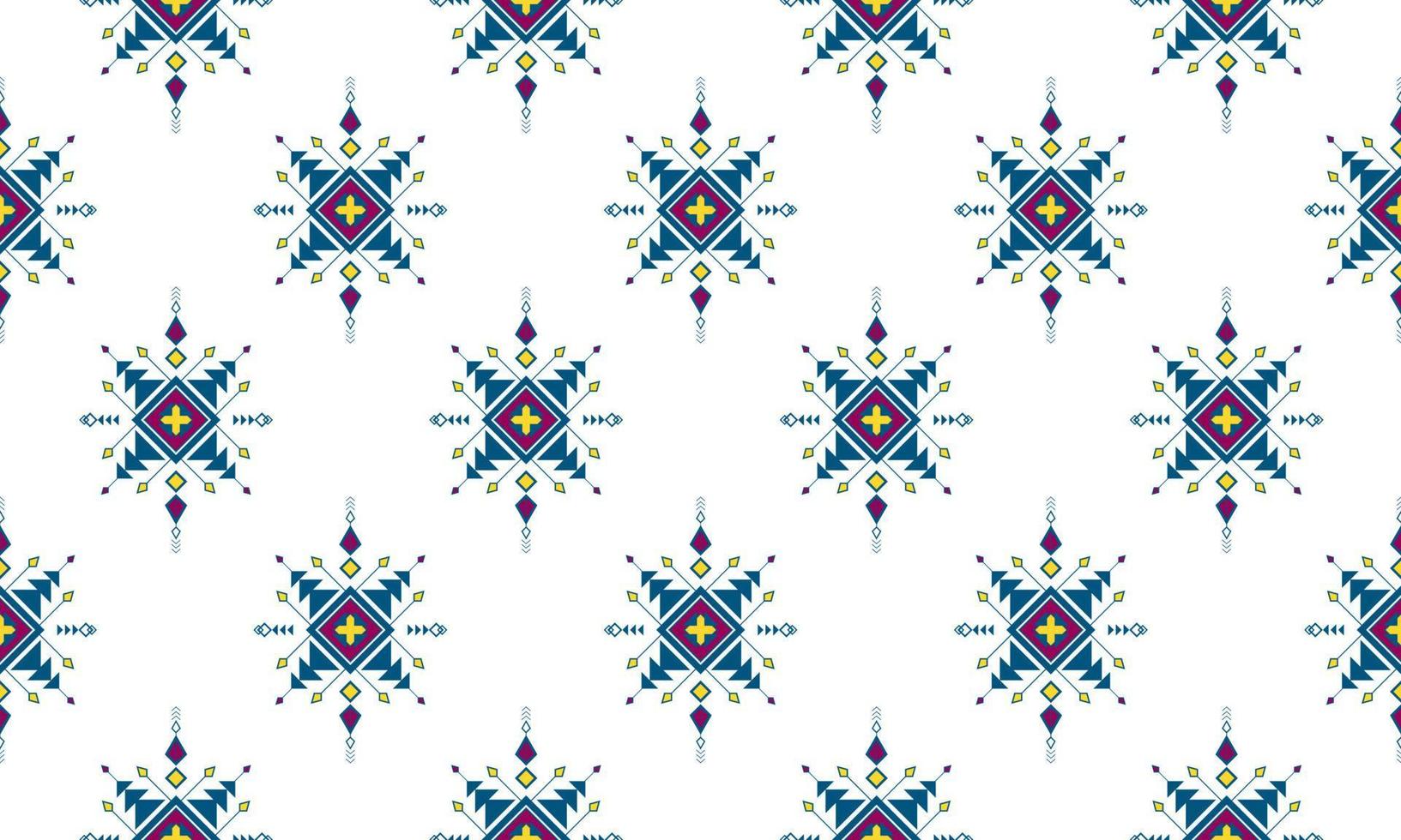 geometrisk etnisk orientalisk ikat mönster traditionell design för bakgrund, matta, tapeter, kläder, inslagning, batik, tyg, vektor illustration.broderi stil.