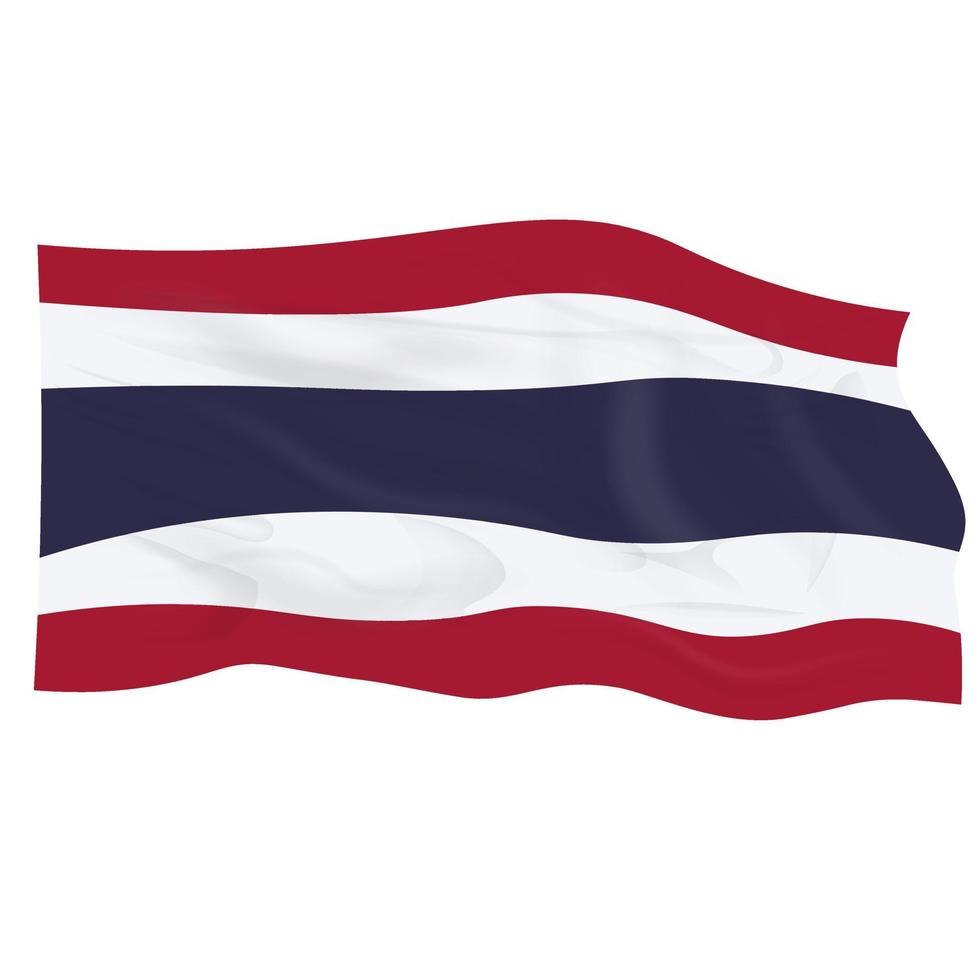 Thailands nationella flagga vektor eps 1