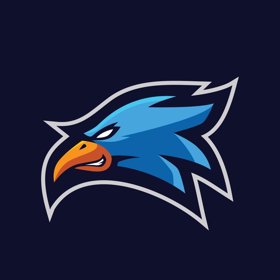 Falken-Maskottchen-Logo-Vorlagen vektor