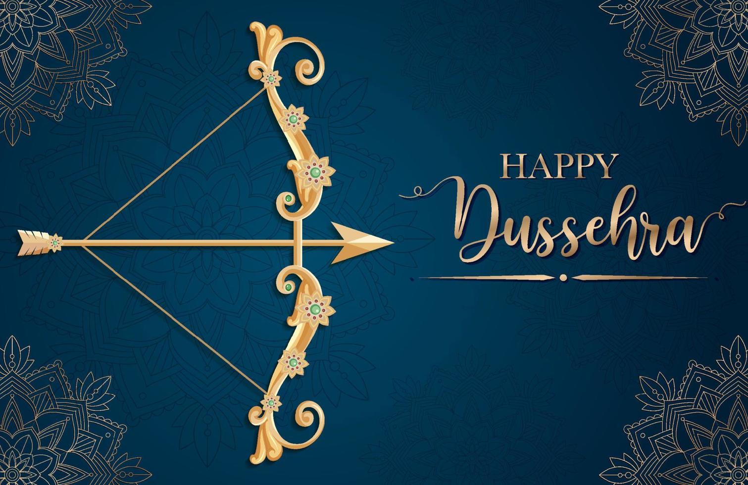 glückliches dussehra-festival-plakatdesign vektor