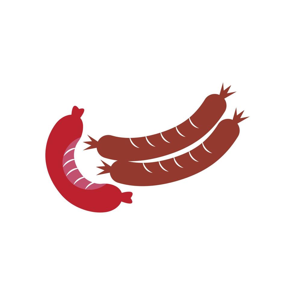 Wurst Symbol Illustration Vektor Hintergrund