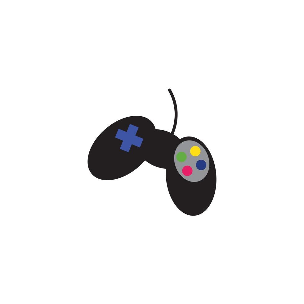 joystick tecken vektor ikon. videospel symbol illustration