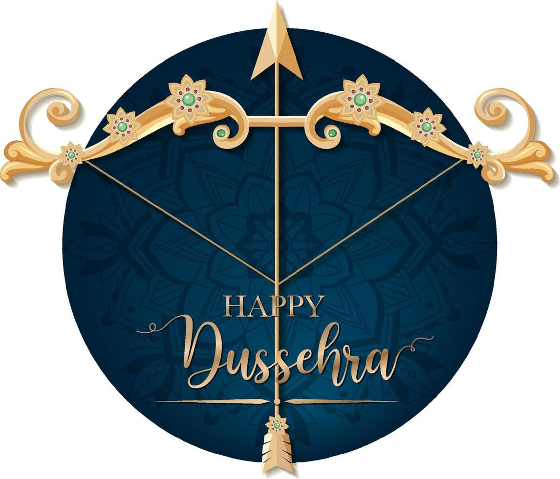 glückliches dussehra-festival-plakatdesign vektor