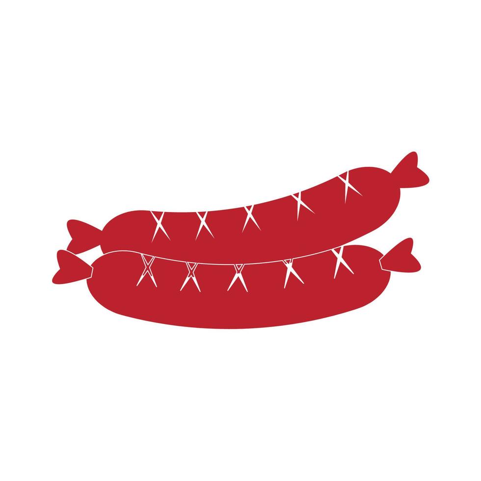 Wurst Symbol Illustration Vektor Hintergrund