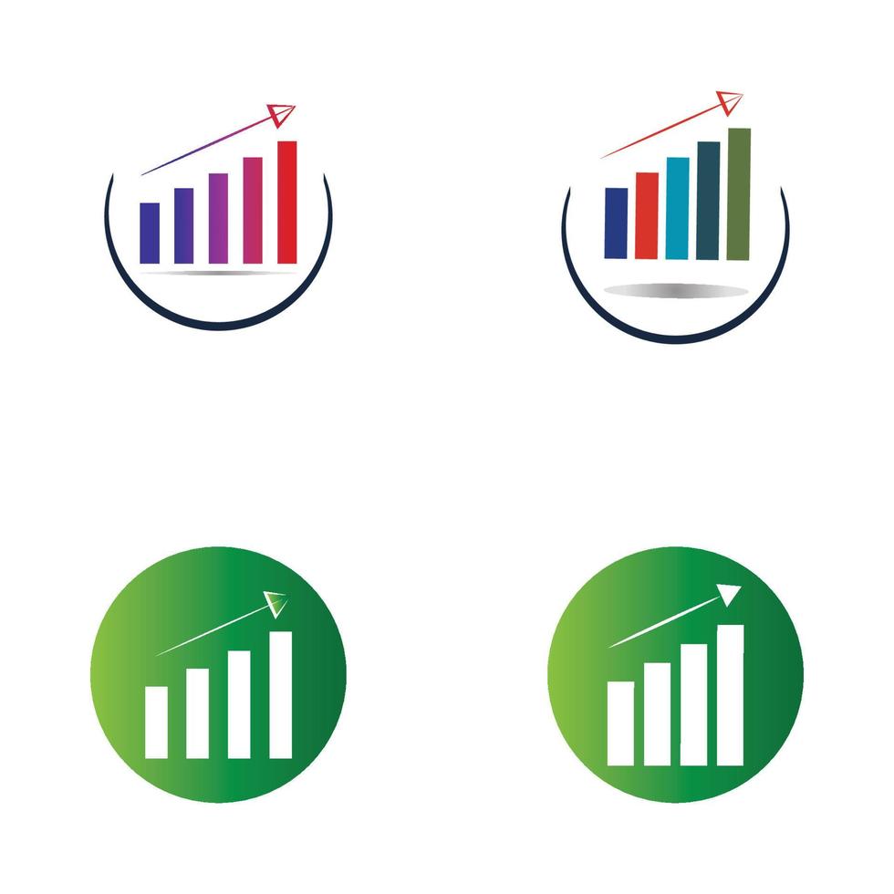 grafikon i trendig platt stil isolerad på vitt. diagram bar symbol för din webbplats design logotyp app ui. vektor