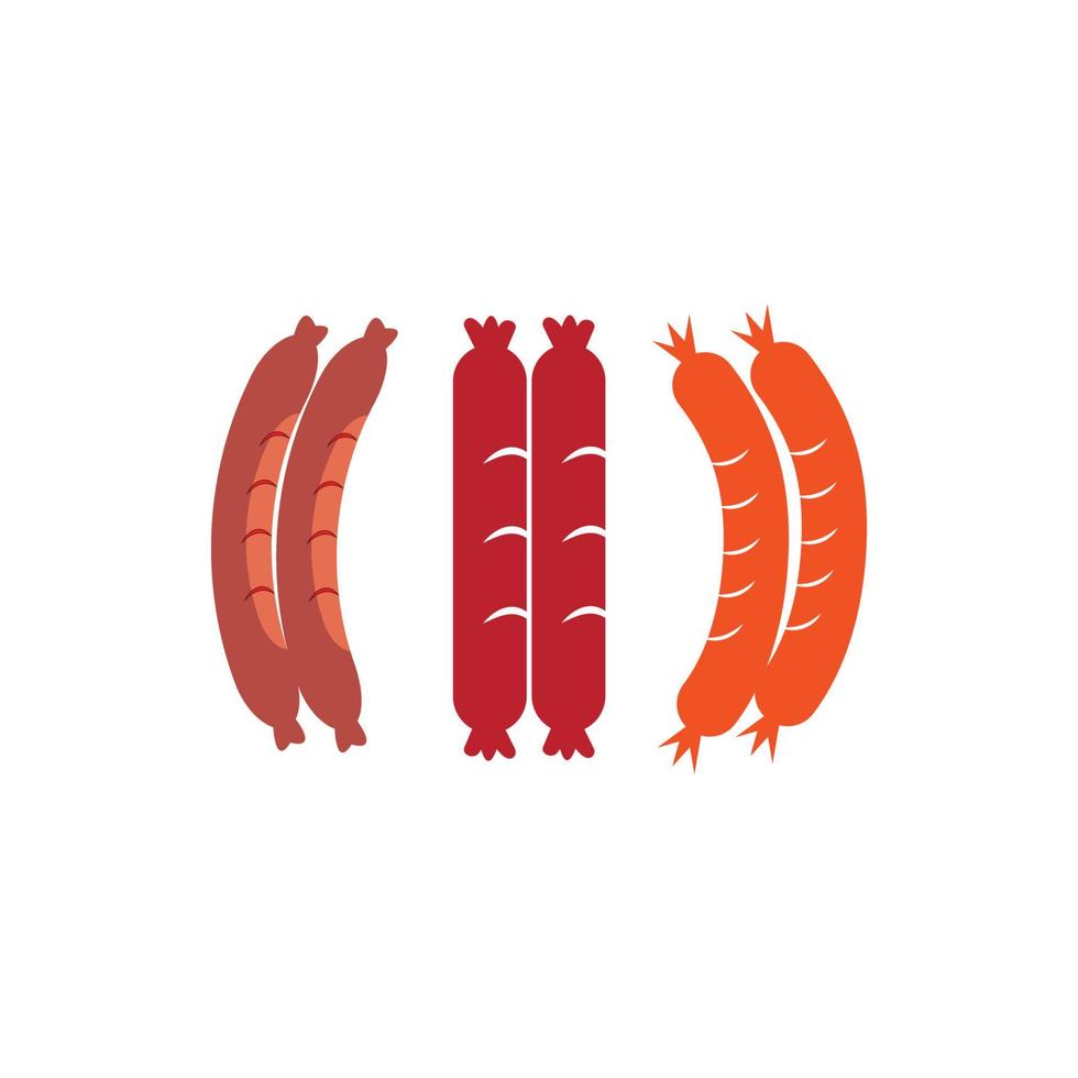 Wurst Symbol Illustration Vektor Hintergrund