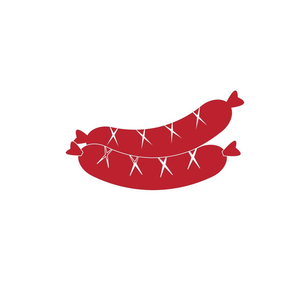 Wurst Symbol Illustration Vektor Hintergrund