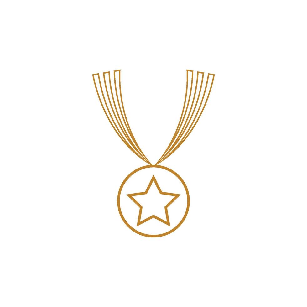 Medaille Symbol Vektor Hintergrund Vorlage Illustration