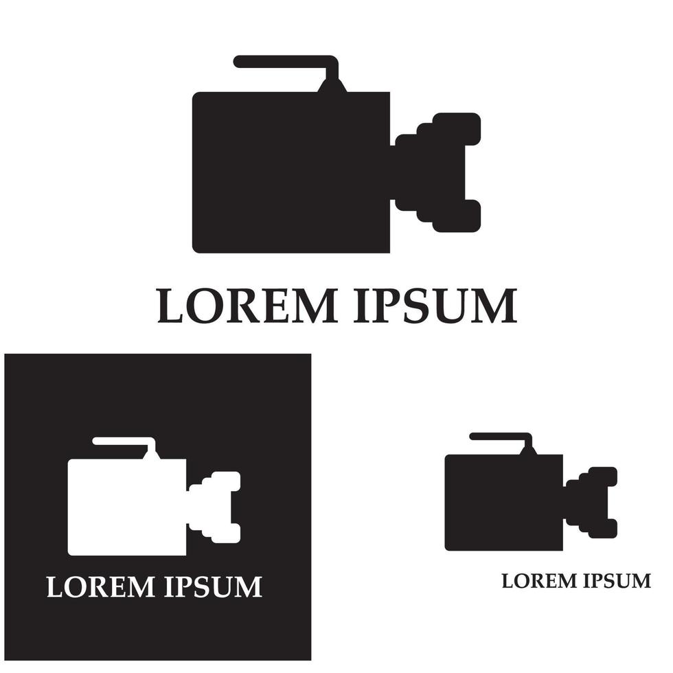 Kamerasymbol . Fotografie-Symbole. Überwachungskamera-Symbol. Foto- und Videosymbol. Multimedia-Symbol flache Linie Vektorsymbole vektor