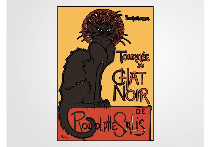 Chat Noir Poster vektor