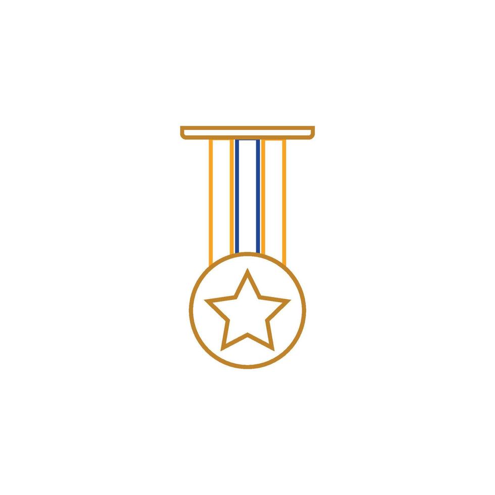 Medaille Symbol Vektor Hintergrund Vorlage Illustration