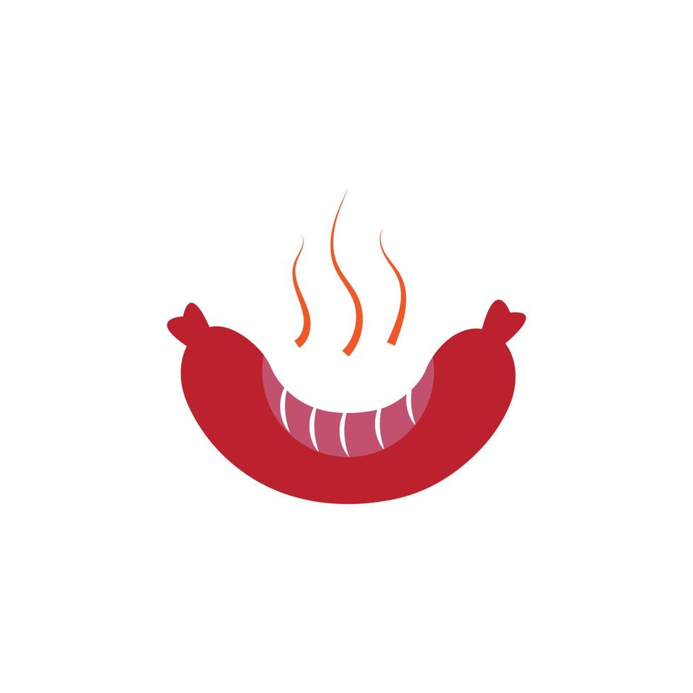 Wurst Symbol Illustration Vektor Hintergrund