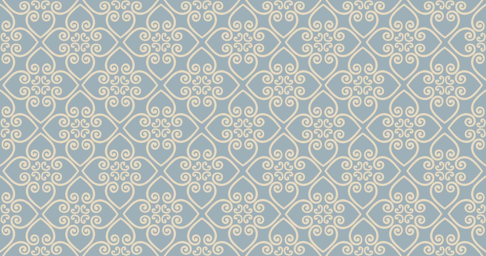 abstrakte nahtlose Blumenmuster. mosaik floraler ornamentaler hintergrund. muslimisches Ornament im arabischen Orientstil mit arabischen, türkischen, indischen Motiven. gut für stoff, textil, hintergrunddesign vektor