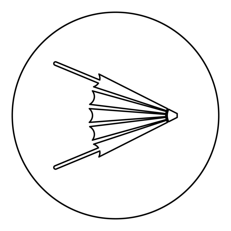 Luftgebläse Feuerbalg schmieden Symbol im Kreis runde schwarze Farbe Vektor Illustration solide Umrisse Stil Bild