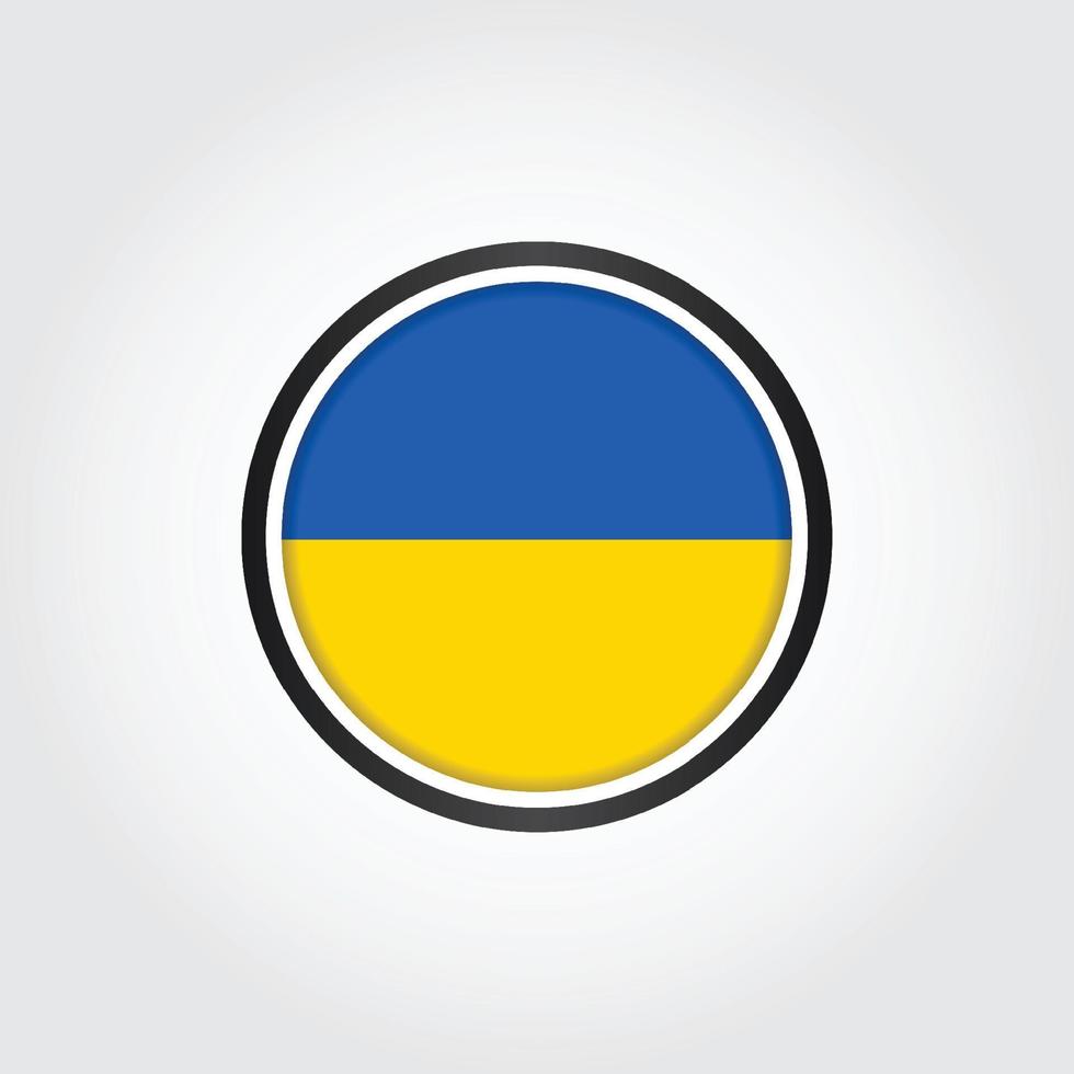 Flagge des ukrainischen Designs vektor